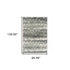 4' X 6' Grey And Ivory Geometric Power Loom Stain Resistant Area Rug